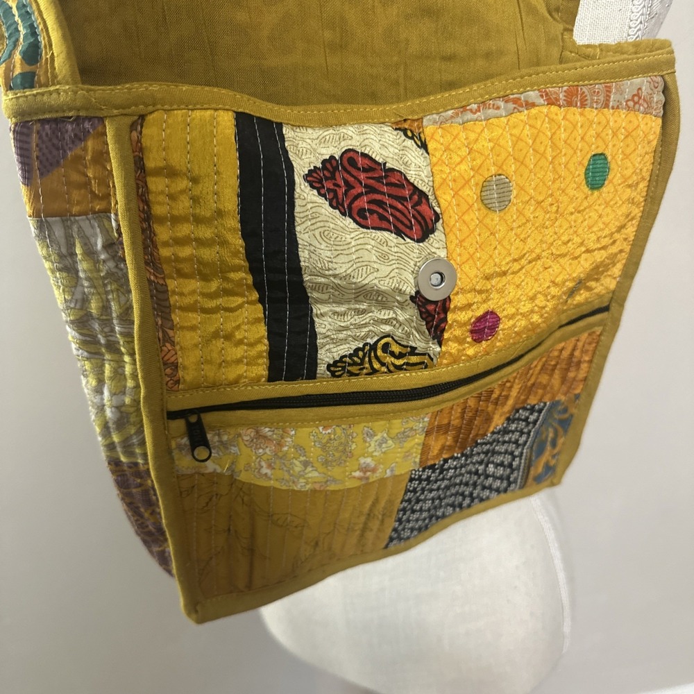 Patchwork Hobo Bohemian Crossbody Bag NWOT - Picture 5 of 8